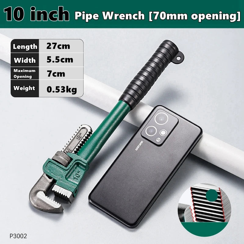 Heavy Duty Straight Pipe Wrench by Snagg A Spud Wrench