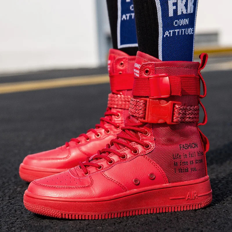 Punk Style High-Top Boots by Snagg A Shoes