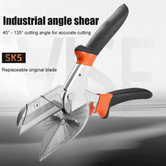 Adjustable Angle Miter Shears (45°–135°) with 2 Replacement Blades - SnaggIt