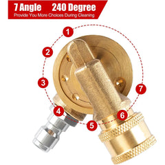 4000 PSI Spray Gun with Nozzles & Foam Lance Kit by Snagg A Foam Cannon