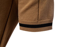 Men's Sport Zipper Polo | Athletic Social & Office Slim Fit Top