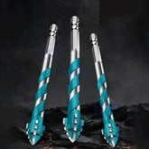 Four-edge serrated eccentric drill bit, high-hardness tile drilling, concrete Nemesis, super-hard special electric drill