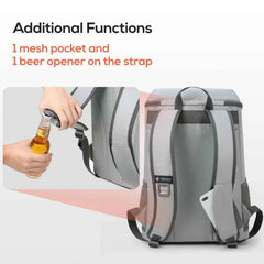 Thermal Insulated Cooler Backpack – Large Capacity Leakproof Picnic Bag with Bottle Opener for Outdoor & Meal Prep
