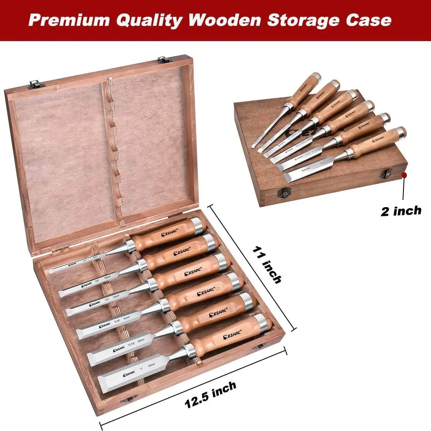 6-Piece Wood Chisel Set - SnaggIt