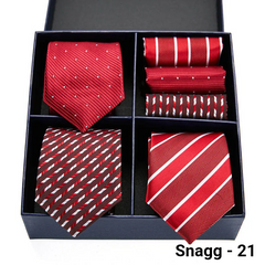 Luxury Men’s Silk Tie Set 3 Style Box