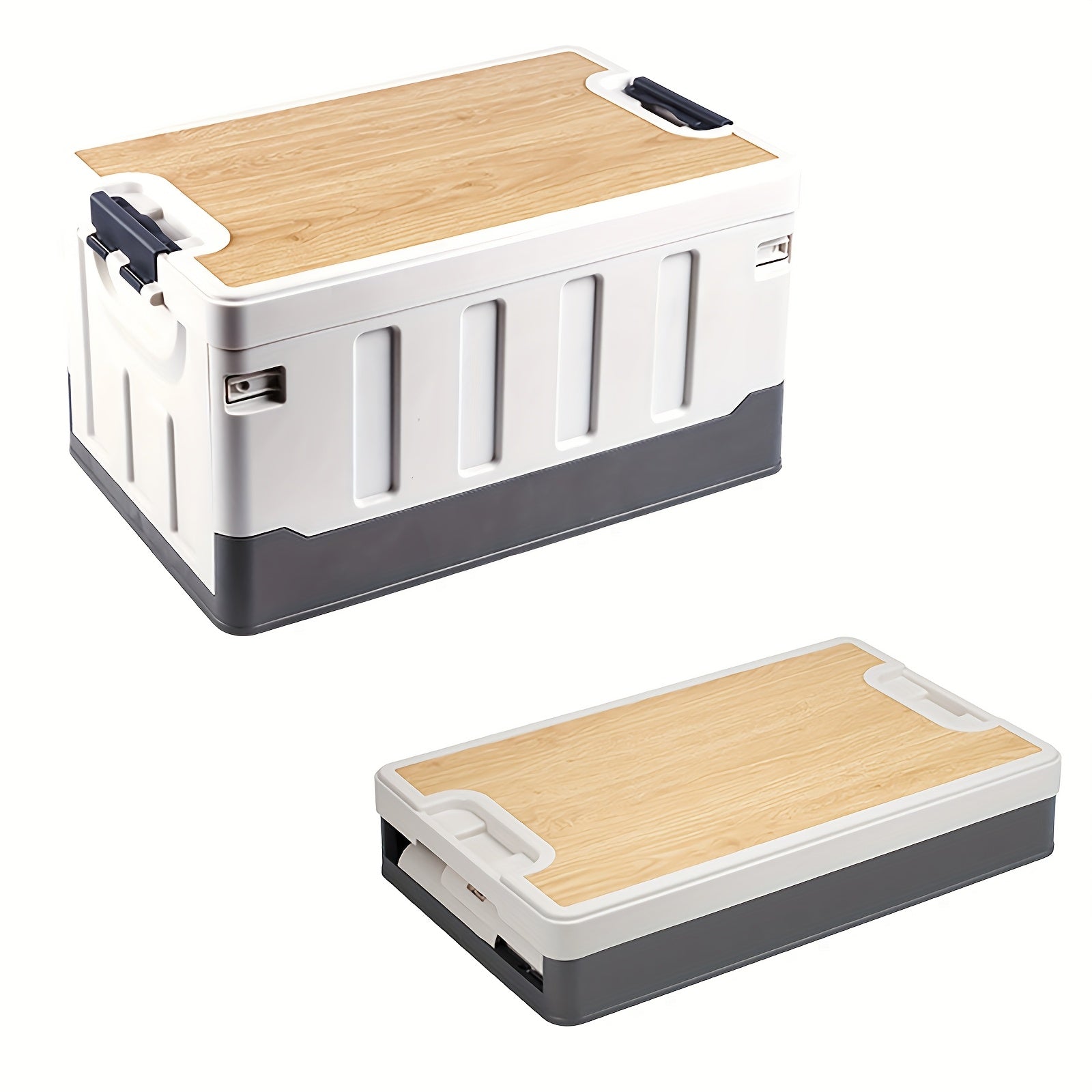 60L Collapsible Car Trunk Storage Bin with Lid by Snagg A Storage Box