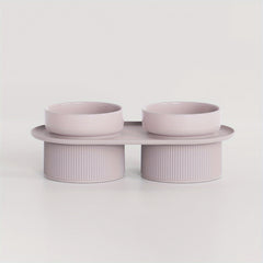 Elevated Ceramic Pet Bowls with Raised Stand by Snagg A Feeder