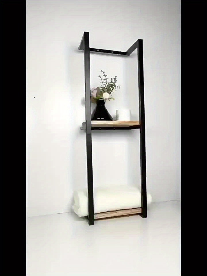 2 Layer Iron Wall-Mounted Towel Rack by Snagg A Rack