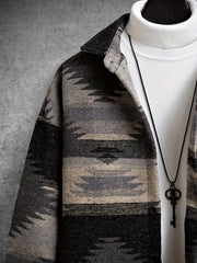 Men’s Creative Geometric Pattern Lapel Jacket by Snagg A Jacket