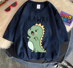 " Rawr! Dinosaur" Tee Soft Everyday Streetwear T