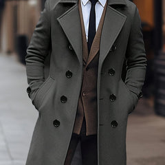 Men’s Double-Breasted Long Coat by Snagg A Coat