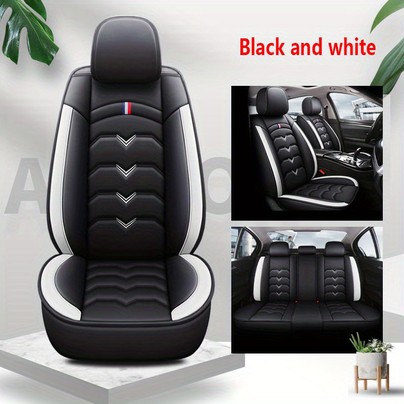 5 Seater PU Leather Car Seat Cover Set by Snagg A Seat Cover