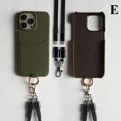 Multifunctional Leather Crossbody Case For iPhone 16 Pro Max / Series