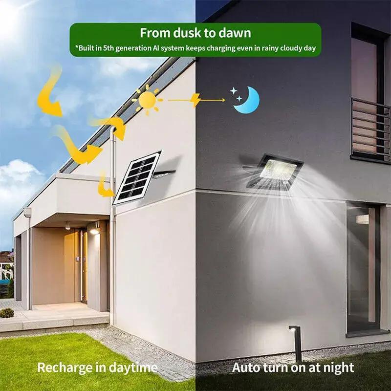 2 Pack Solar Lights with Remote – 6000K Bright White by Snagg An Outdoor Light