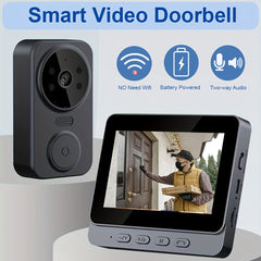 Smart Video Doorbell – 1080P HD Camera with 4.3″ Screen by Snagg A Doorbell Camera