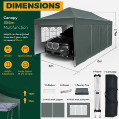 3×6M Pop Up Canopy Tent by Snagg A Canopy Tent