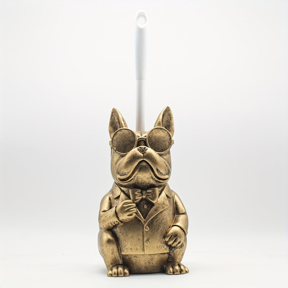 Resin Dog Sculpture Toilet Brush Holder by Snagg A Toilet Brush