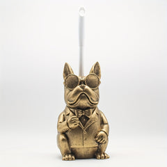 Resin Dog Sculpture Toilet Brush Holder by Snagg A Toilet Brush