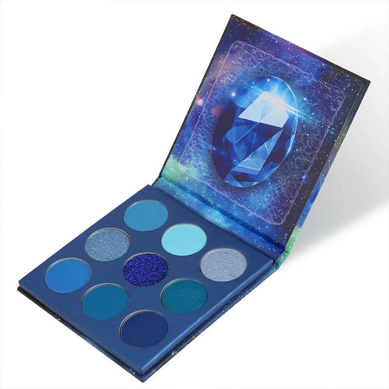 Gemstone Inspired 9 -Color Artistry Palette – High-Pigment Matte, Shimmer & Metallic Shadow Collection