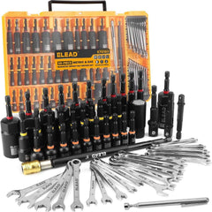 58 Pcs Magnetic Impact Nut Driver Set – Metric & SAE | Universal Socket, Magnetic Pickup Tool, Quick-Change Extension