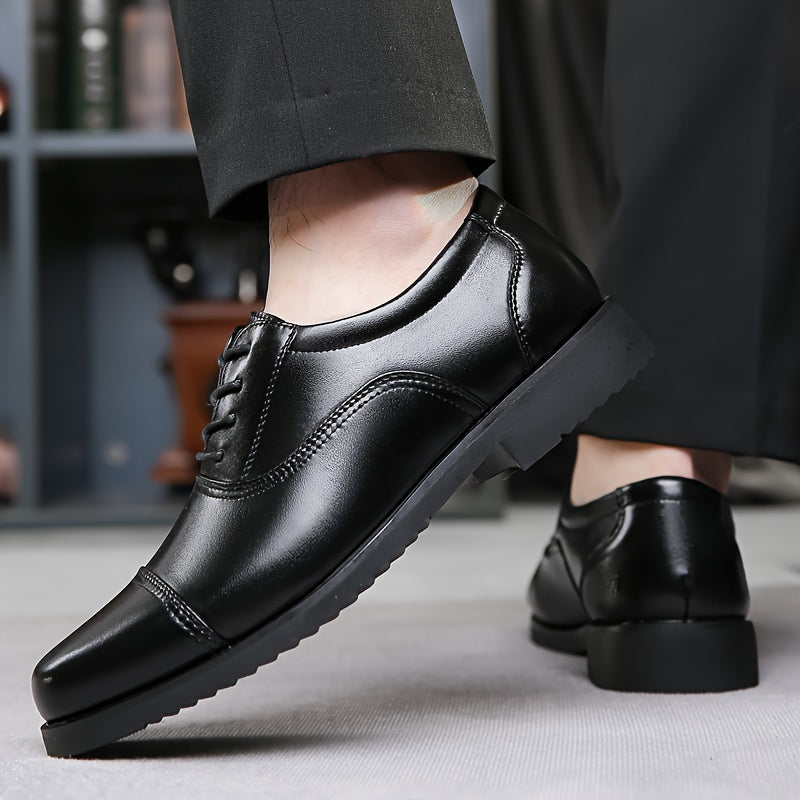 Men’s Black Lace-Up Dress Shoes by Snagg A Shoes