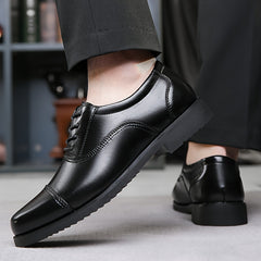 Men’s Black Lace-Up Dress Shoes by Snagg A Shoes