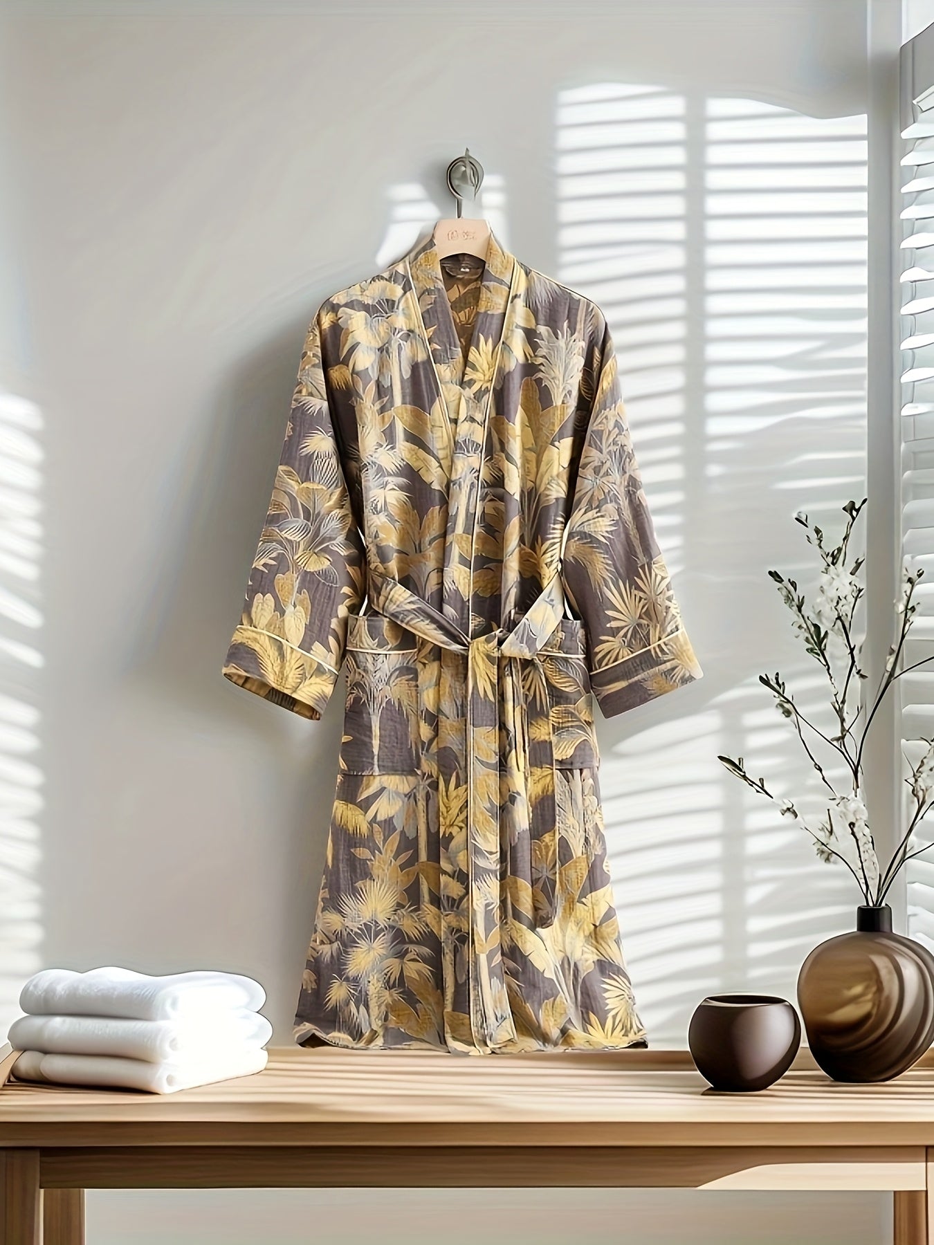 Men’s & Women’s Cotton Double Gauze Bathrobe by Snagg A Pajama