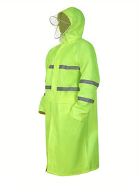 Men’s Double Layer Long Raincoat with Hood by Snagg A Raincoat
