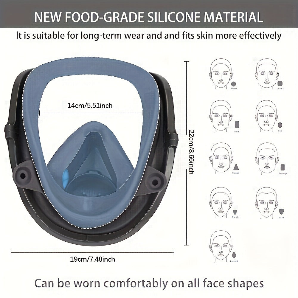 Versatile Full Face Mask with Dual Interfaces by Snagg A Face Mask