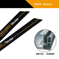 5PCS Heavy Metal Cutting Reciprocating Saw Blades – 6" & 9" 14TPI Bi-Metal with Cobalt