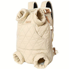 Adjustable Quilted Pet Carrier Backpack - SnaggIt