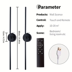 31.5" Battery-Powered Wall Sconce Wireless 360° by Snagg A Wall Light