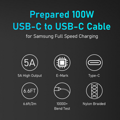 45W USB-C Super Fast Charger - With 2m USB-C to USB-C Cable