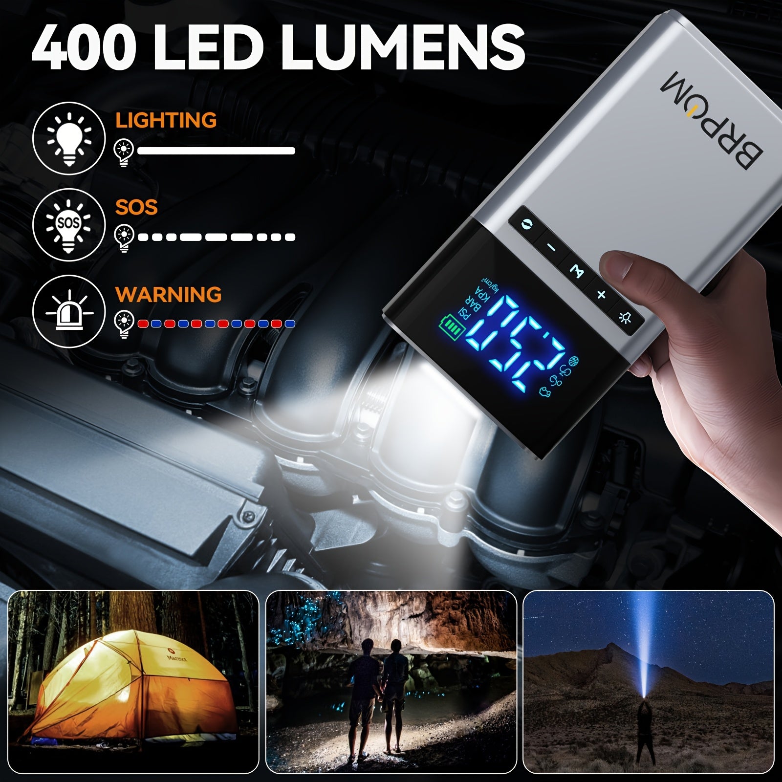 7500A Car Jump Starter with Air Compressor by Snagg A Jump Starter