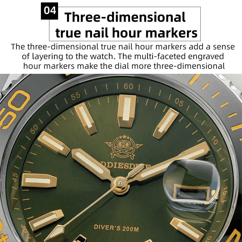 Luxury 41 mm Diver’s Quartz Watch - Men’s Watches