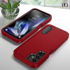 Anti Shock Protective Phone Case – for Samsung Galaxy S25 Series - E - Red / Cases & Covers