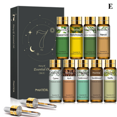 9 Pieces Essential Oil Library – 100% Pure 10ml Botanical Set for Diffusion, Artisanal Crafting & Wellness