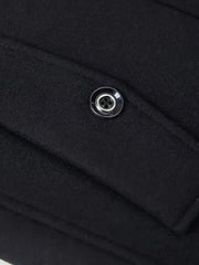 Men’s Elegant Double Collar Wool-Blend Trench Coat by Snagg A Coat