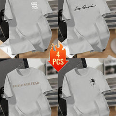 4pcs Men’s Outdoor Sports T-Shirts - SnaggIt