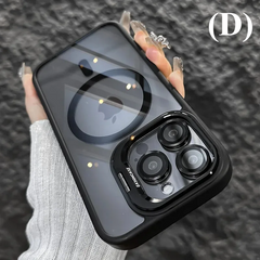 Luxury Magnetic Shockproof Full-Coverage Case - for iPhone 15 Series - D - Black / For Pro - Phone Cases & Covers