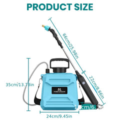 5L USB Rechargeable Electric Sprayer – Portable Watering & Pest Control