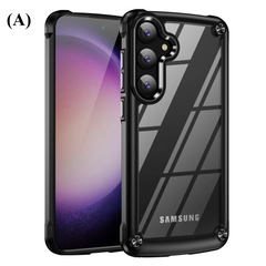 Armor Military Grade Clear Case – Samsung Galaxy S25 Series - A - Black / Phone Cases & Covers