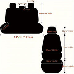 5 Seater All-Inclusive Car Seat Cover Set by Snagg A Seat Cover