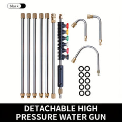 10 Pcs High Pressure Car Wash Extension Gun Set – 4000PSI Power Cleaning Kit