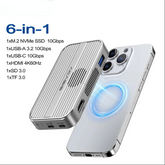 Magnetic M.2 NVMe SSD Enclosure Dock for iPhone 15/16 by Snagg An SSD Enclosure Dock