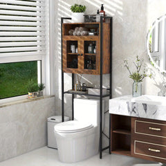 5 Tiers Over the-Toilet Organizer with Adjustable Shelves by Snagg A Cabinet