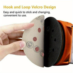 400 Pcs Sanding Disc Set - 5’’ / 125mm 8 Hole Hook and Loop Sandpaper - 60/80/100/120/180/240/320/400/600/800 Grit