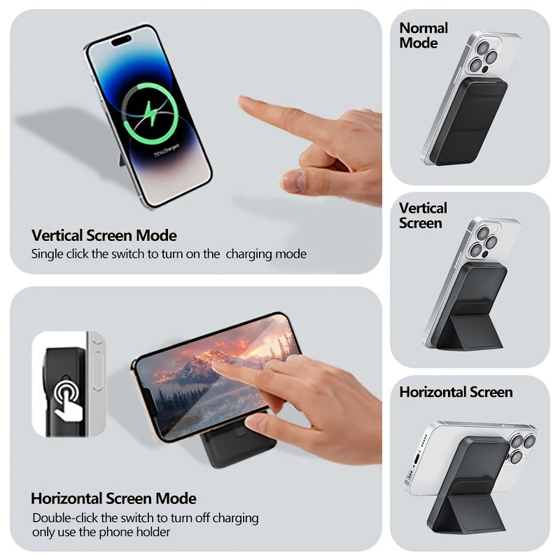 10000mAh Wireless Magnetic Power Bank by Snagg A Power Bank