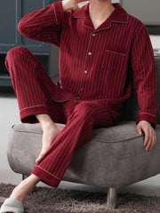Men’s Long Sleeve Pajama Set by Snagg A Pajama