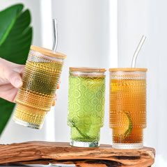 Premium Hobnail Glass Tumbler Set 4 11oz Non Slip Home by Snagg A Cup